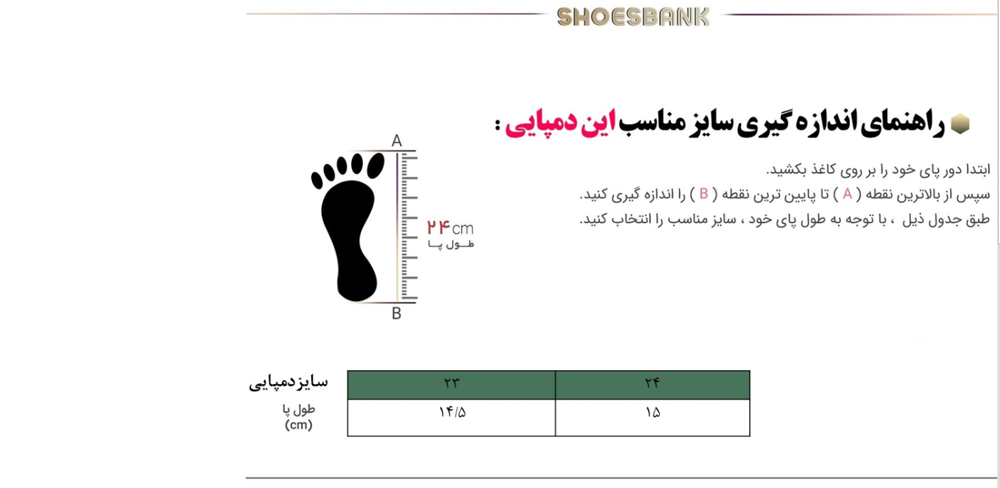 راهنمای سایز